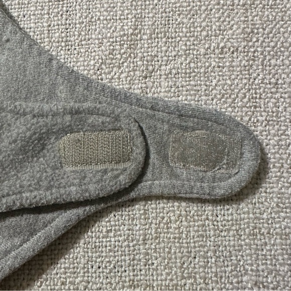 GYMBOREE Gray Fleece Trapper Winter Hat Boy Girl 18M-3T Orange Vintage Velcro - Picture 6 of 10